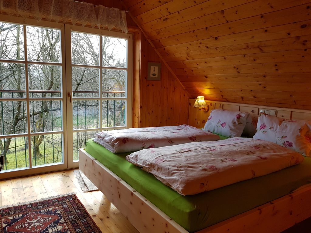 Romantikstöckl Schlafen im Zirbenbett