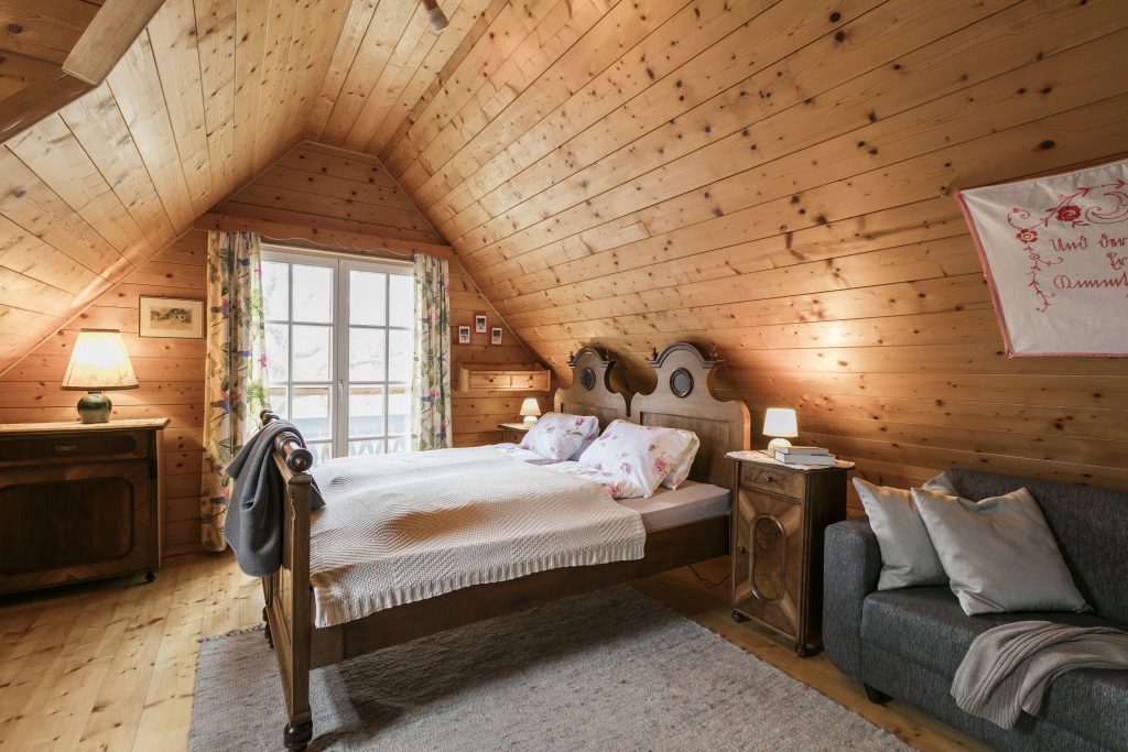 Ferienhaus Hoamatl Schlafzimmer Altes Gehöft