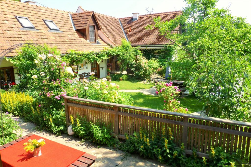 Terrasse Romantikstöckl Altes Gehöft am Lormanberg Thermen-u.Vulkanland Steiermark