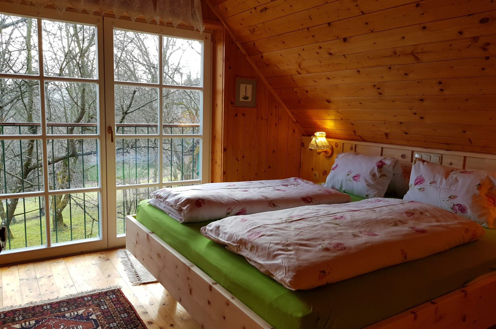 Romantikstöckl Schlafen im Zirbenbett